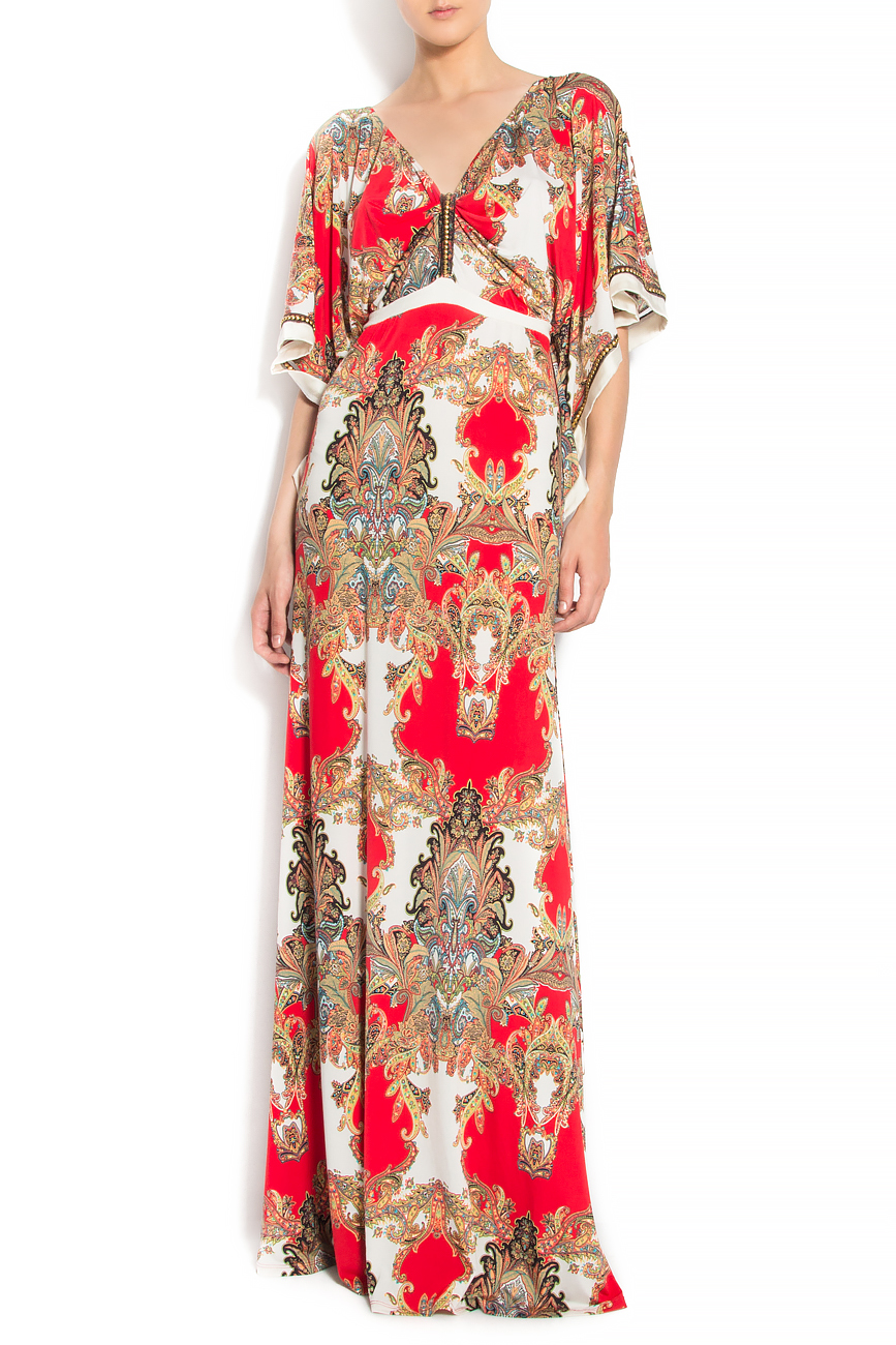 Floral-print crepe gown Elena Perseil image 0