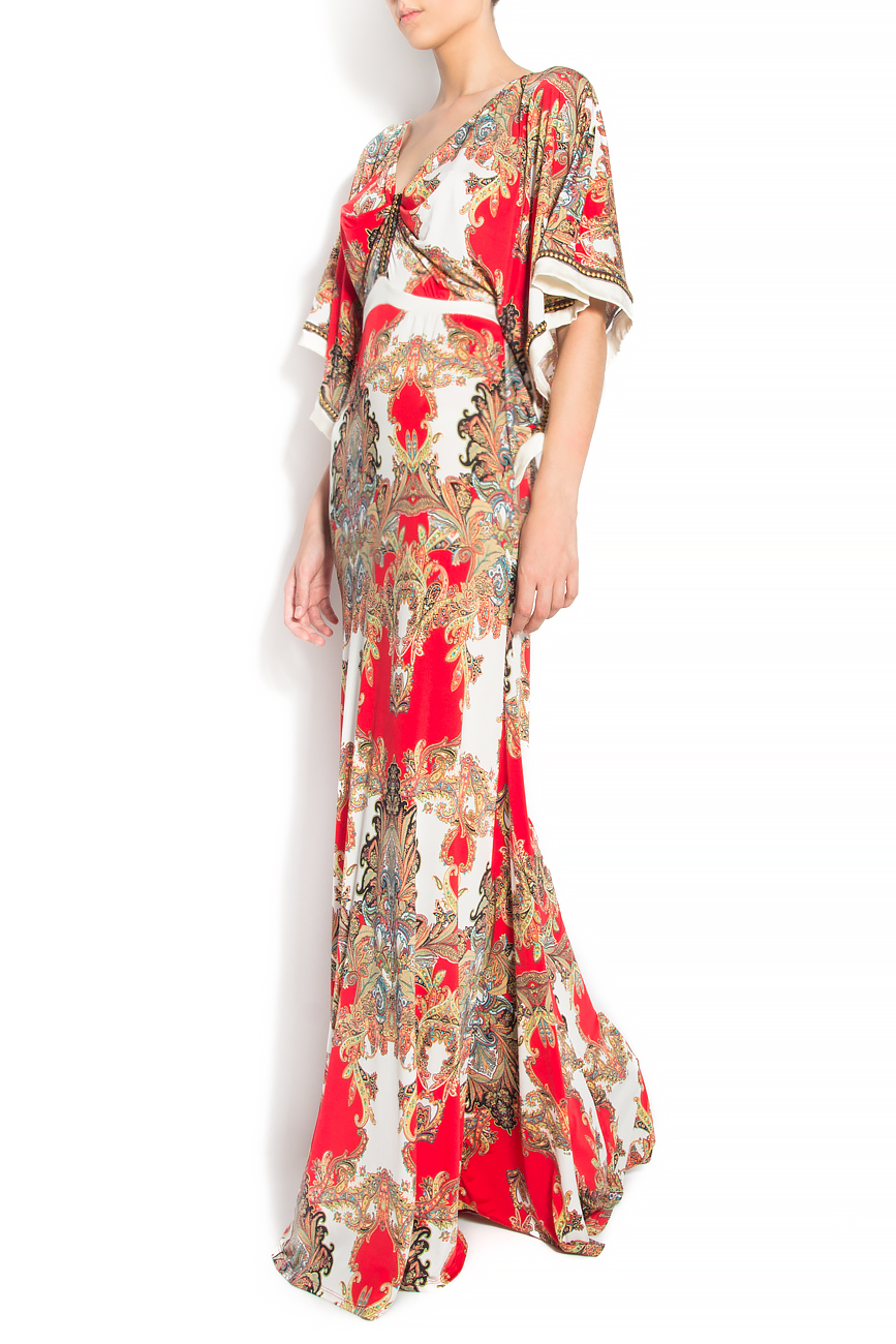 Floral-print crepe gown Elena Perseil image 1