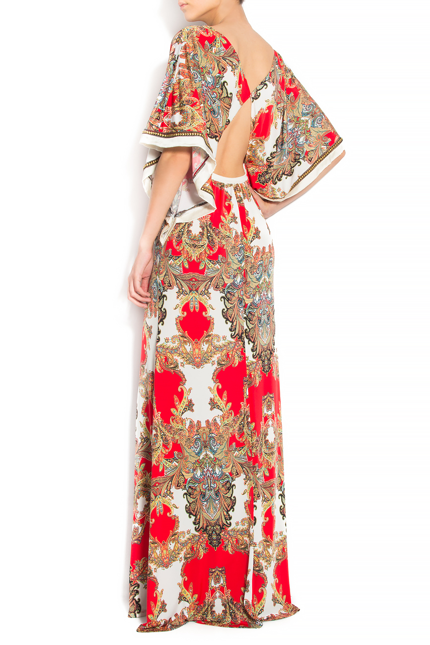 Floral-print crepe gown Elena Perseil image 2