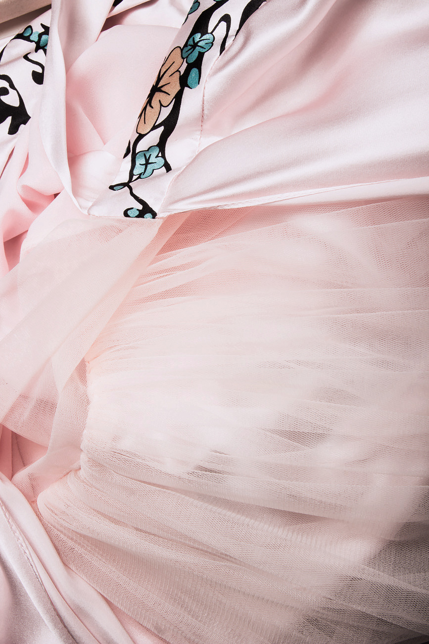 Robe asymétrique en soie imprimée Elena Perseil image 4