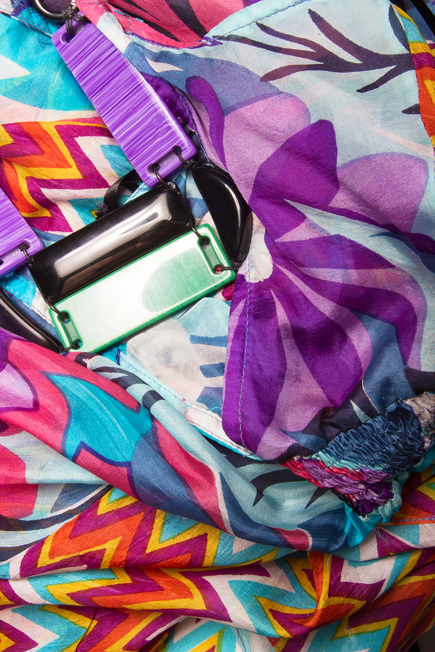 Robe longue en soie multicolore  Elena Perseil image 3