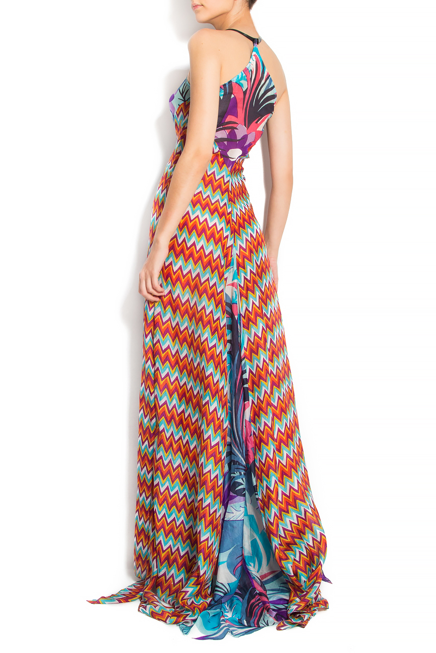 Robe longue en soie multicolore  Elena Perseil image 2