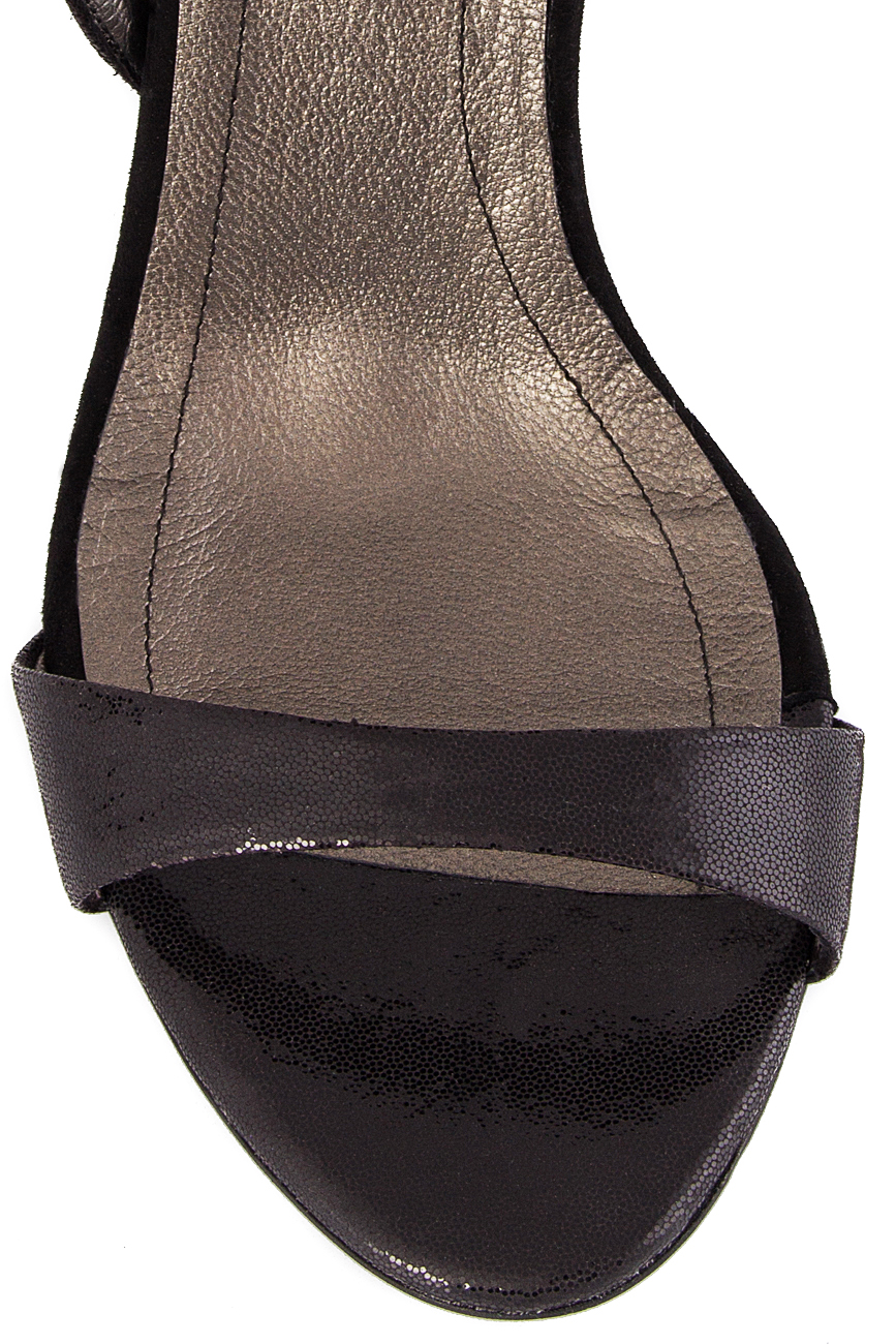 Glittered leather sandals Ana Kaloni image 3