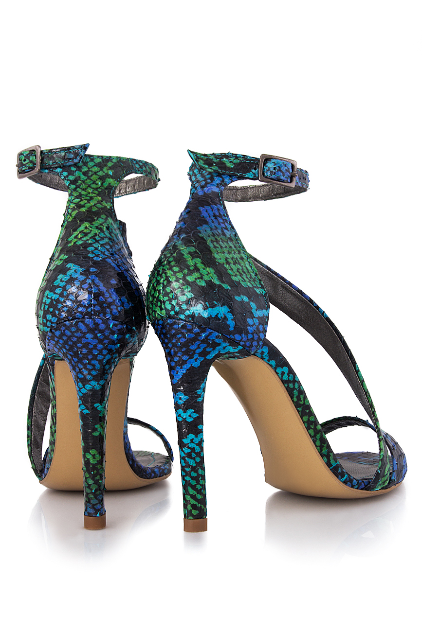 Sandales en cuir effet serpent Ana Kaloni image 2