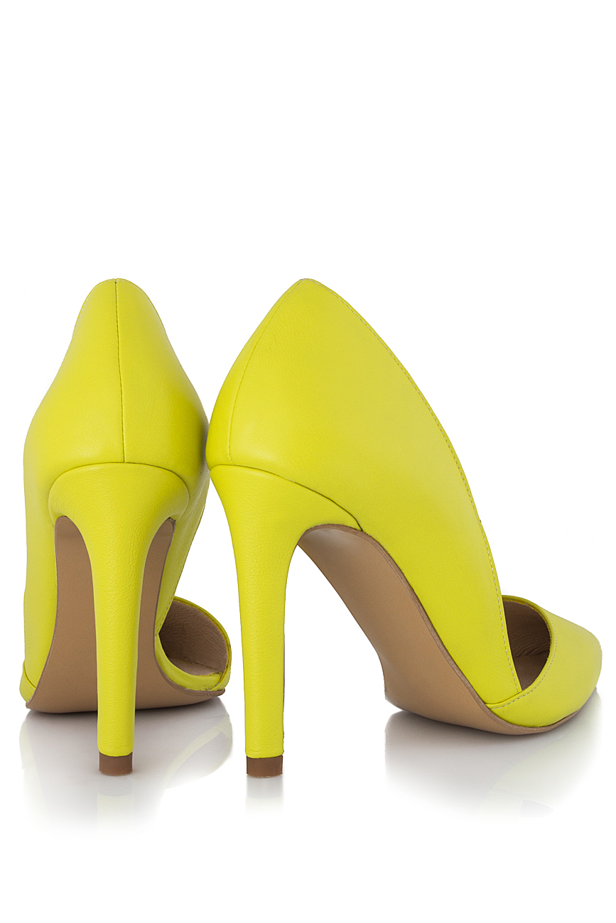 Pantofi din piele naturala neon Ana Kaloni imagine 2