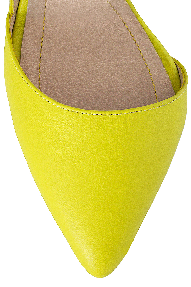 Pantofi din piele naturala neon Ana Kaloni imagine 3
