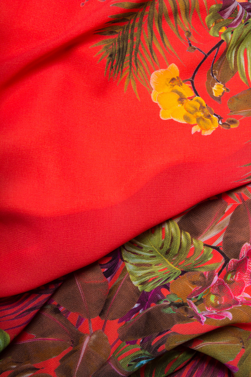 Robe mi-longue en soie imprimée Arina Varga image 3