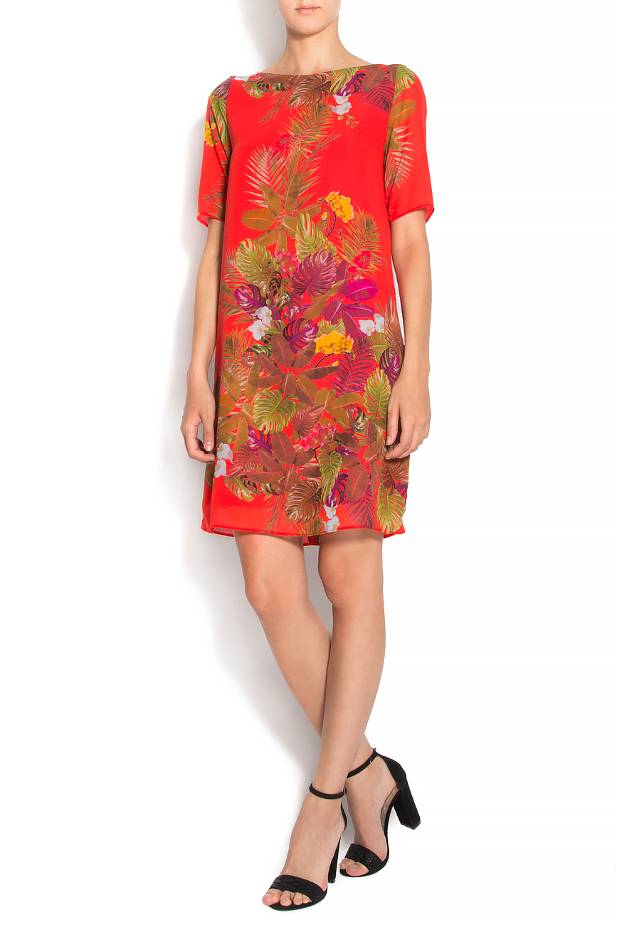 Floral-print silk mini dress Arina Varga image 0
