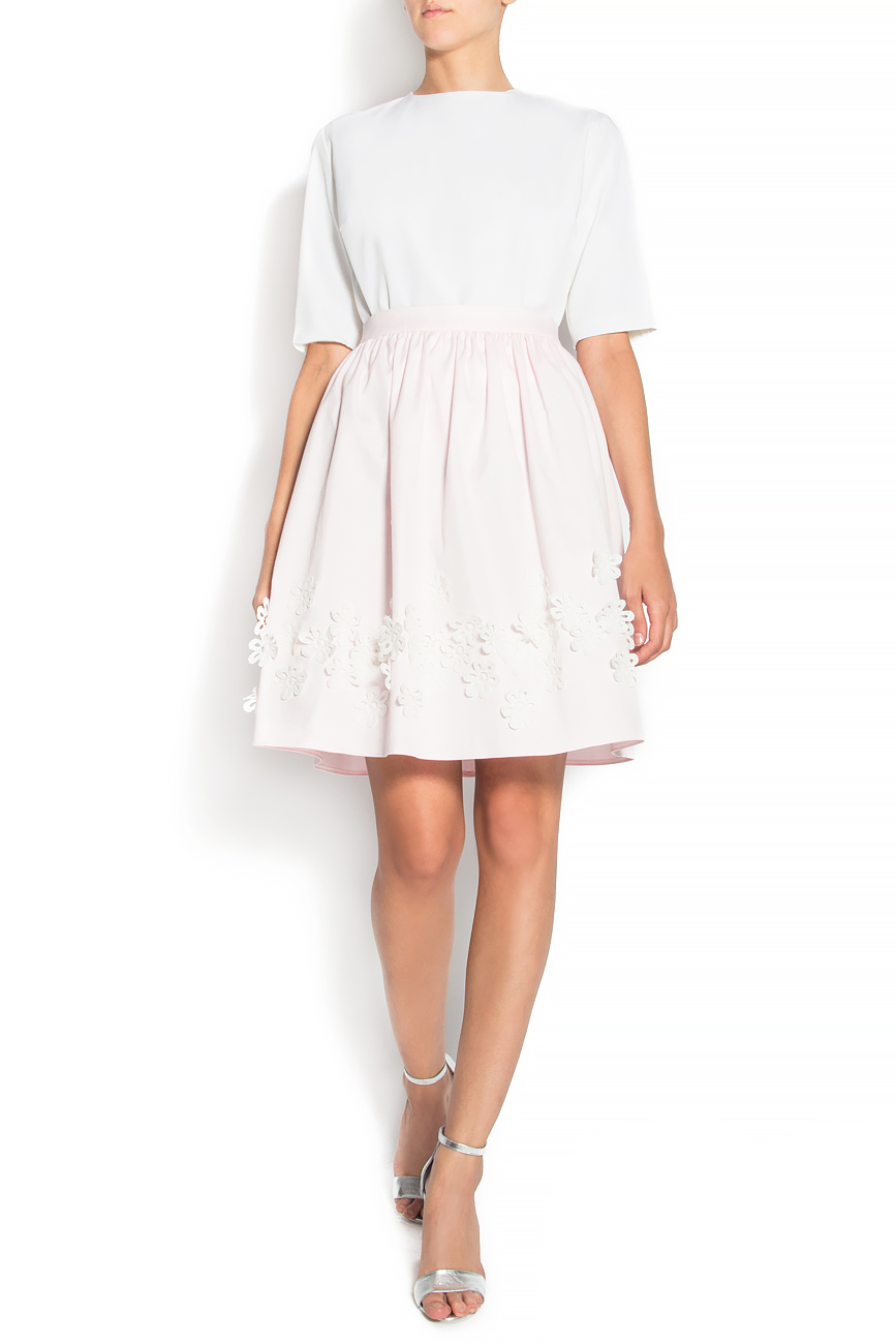 Embroidered cotton mini skirt Arina Varga image 0