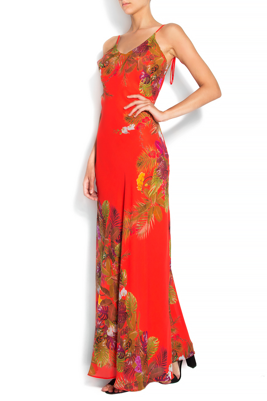 Floral-print silk-georgette gown Arina Varga image 1