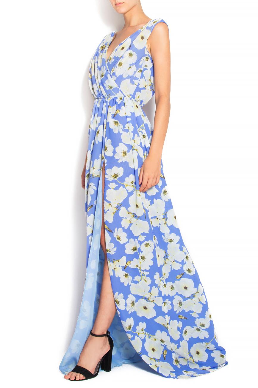 Floral-print silk-chiffon gown Arina Varga image 2