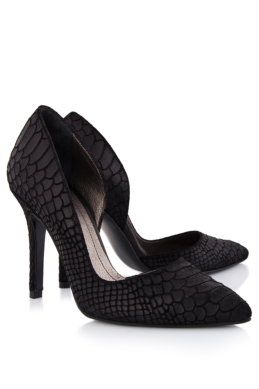 Crocodile-type leather sandals Ana Kaloni image 1