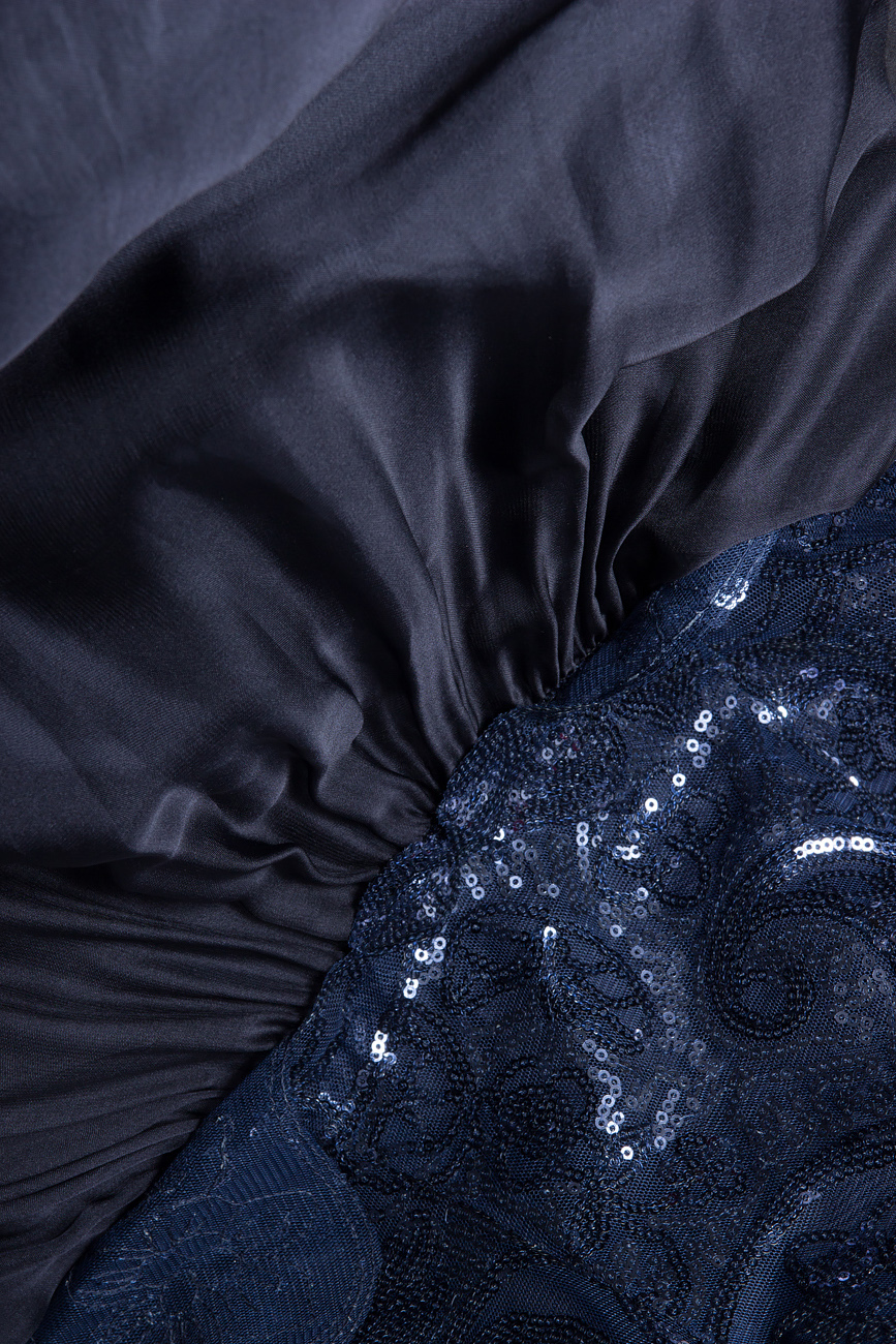 Embellished silk-crepe gown Kiki Dumitrescu image 4