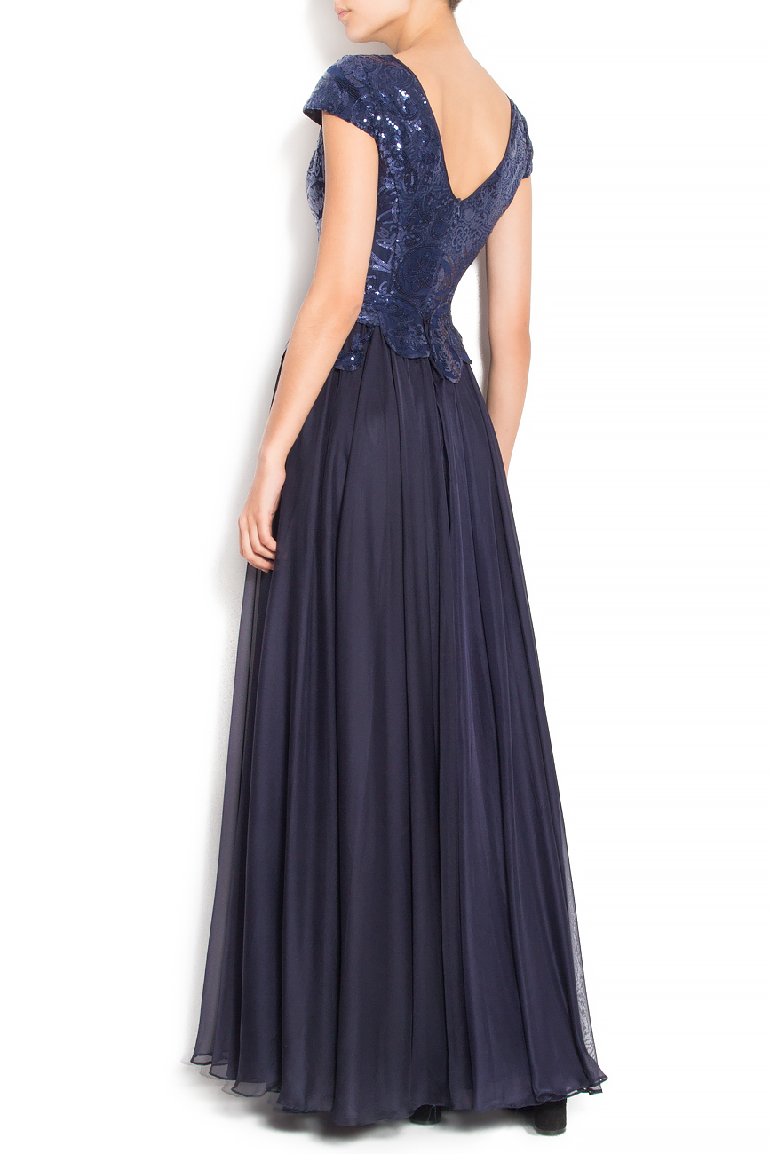 Embellished silk-crepe gown Kiki Dumitrescu image 2