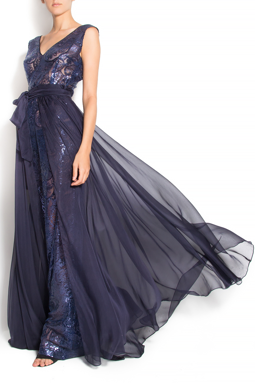 Embellished stretch-silk gown Kiki Dumitrescu image 1