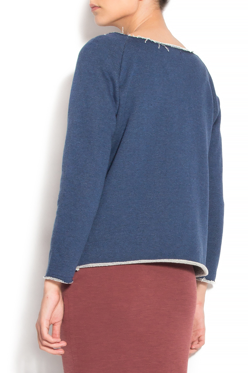 Dark-blue cotton sweatshirt Izabela Mandoiu image 2