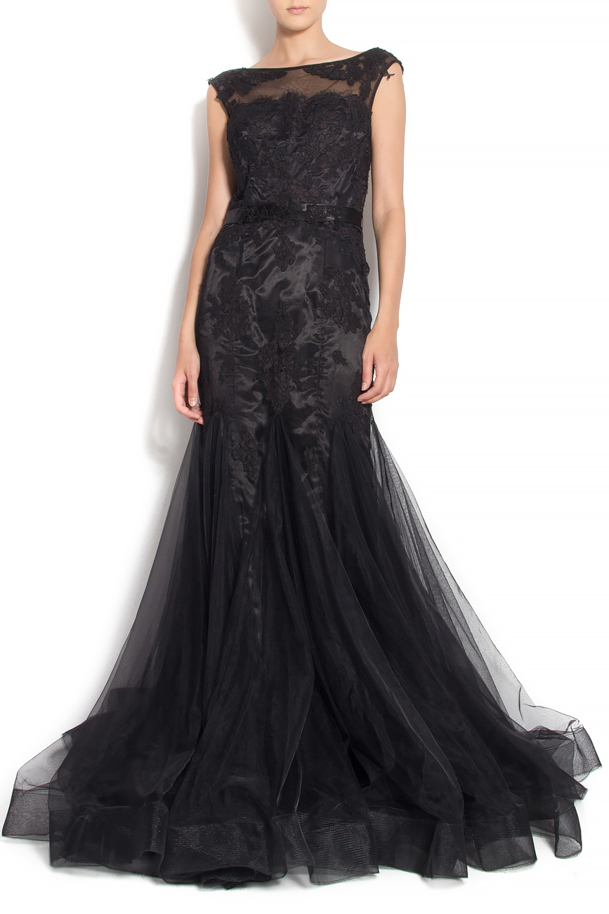 Embroidered tulle and lace dress  Bien Savvy image 0
