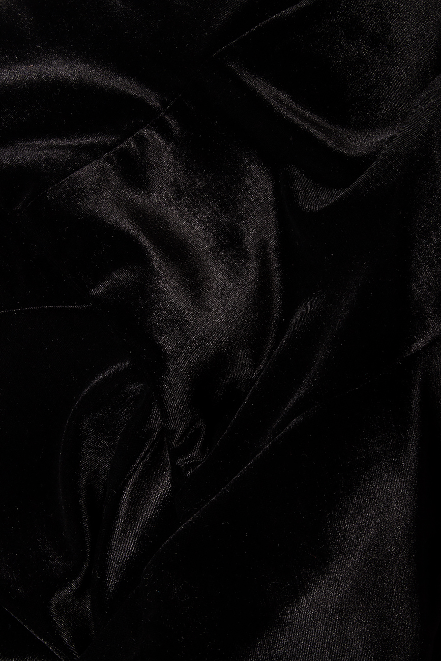 Robe bustier en velours noir Bien Savvy image 3