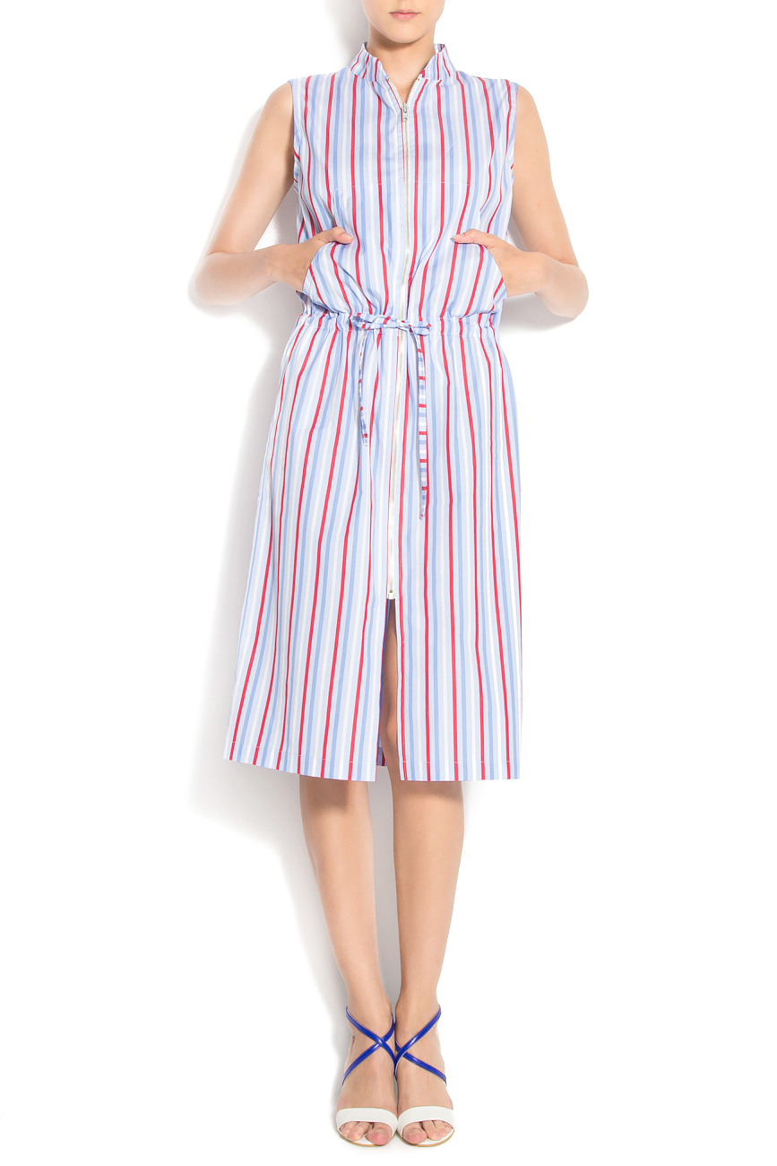 Striped cotton shirt dress Lure image 0