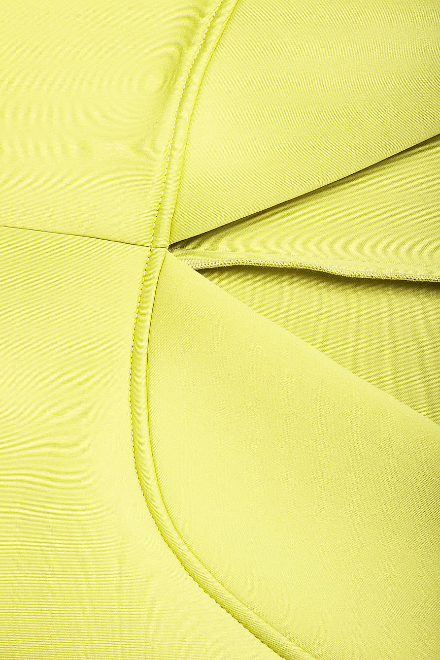 Robe jaune en néoprène Bluzat image 3