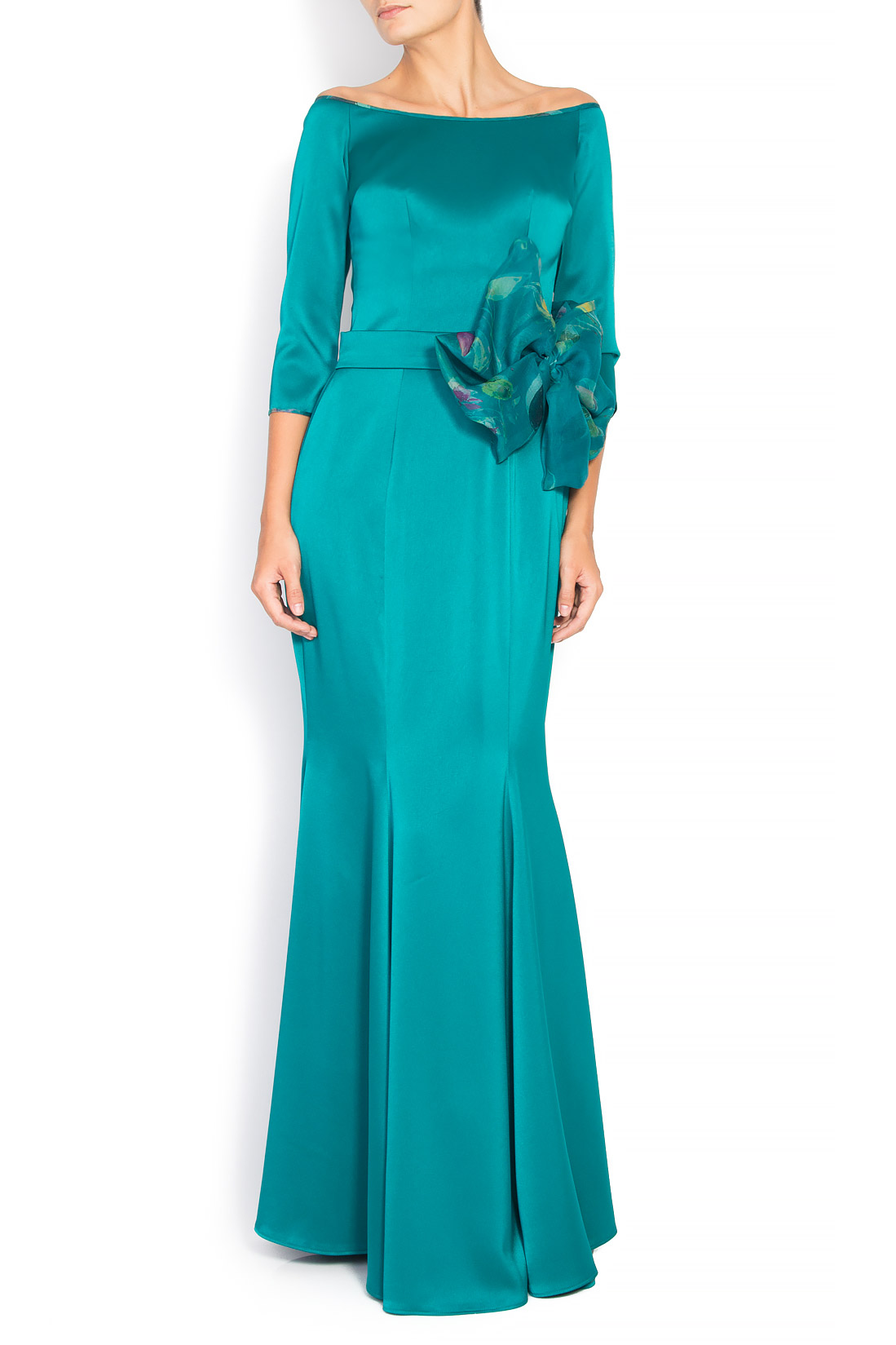 'Emerald Organza' silk gown Raffaela Moraru image 0