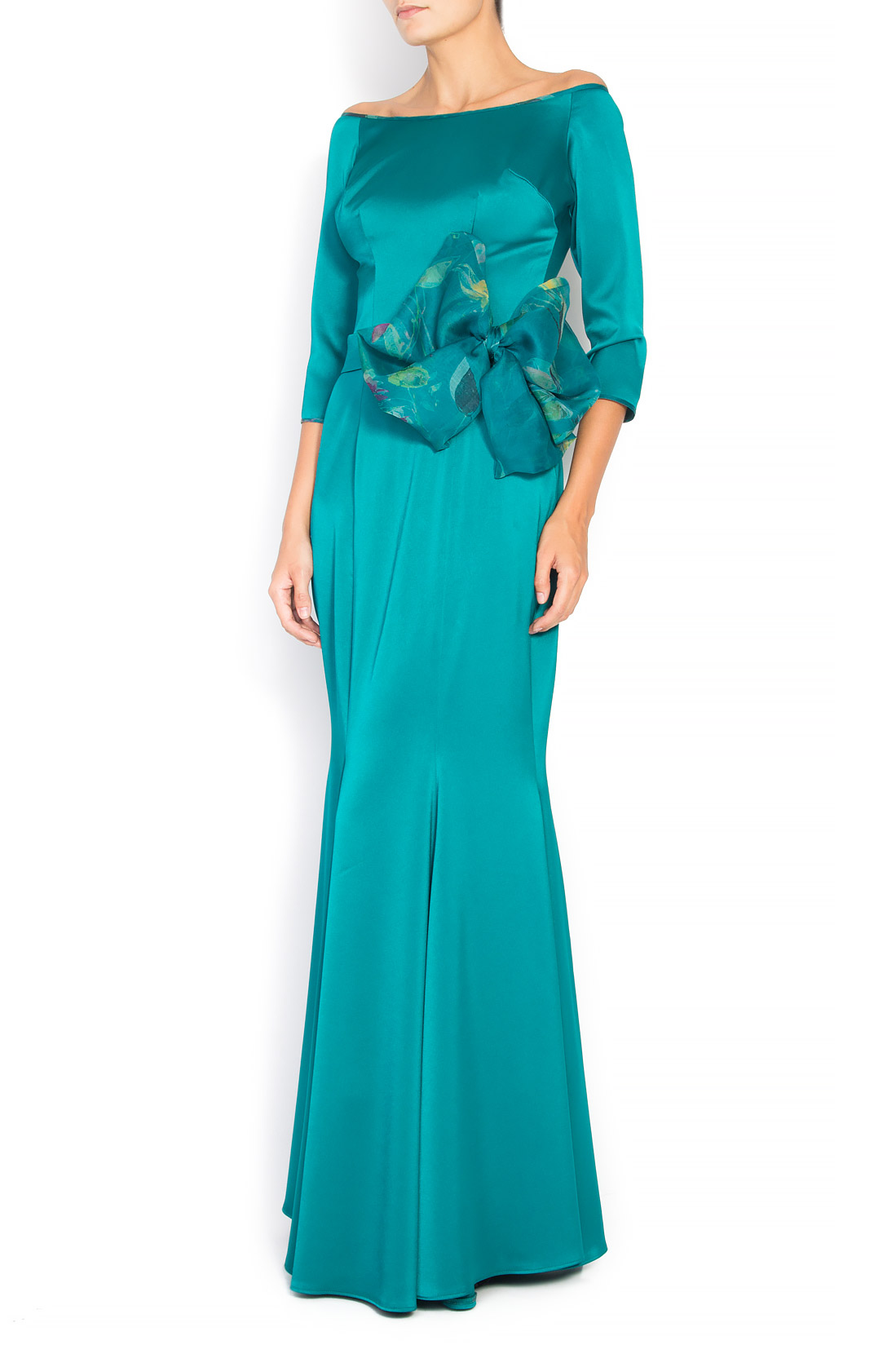 'Emerald Organza' silk gown Raffaela Moraru image 1
