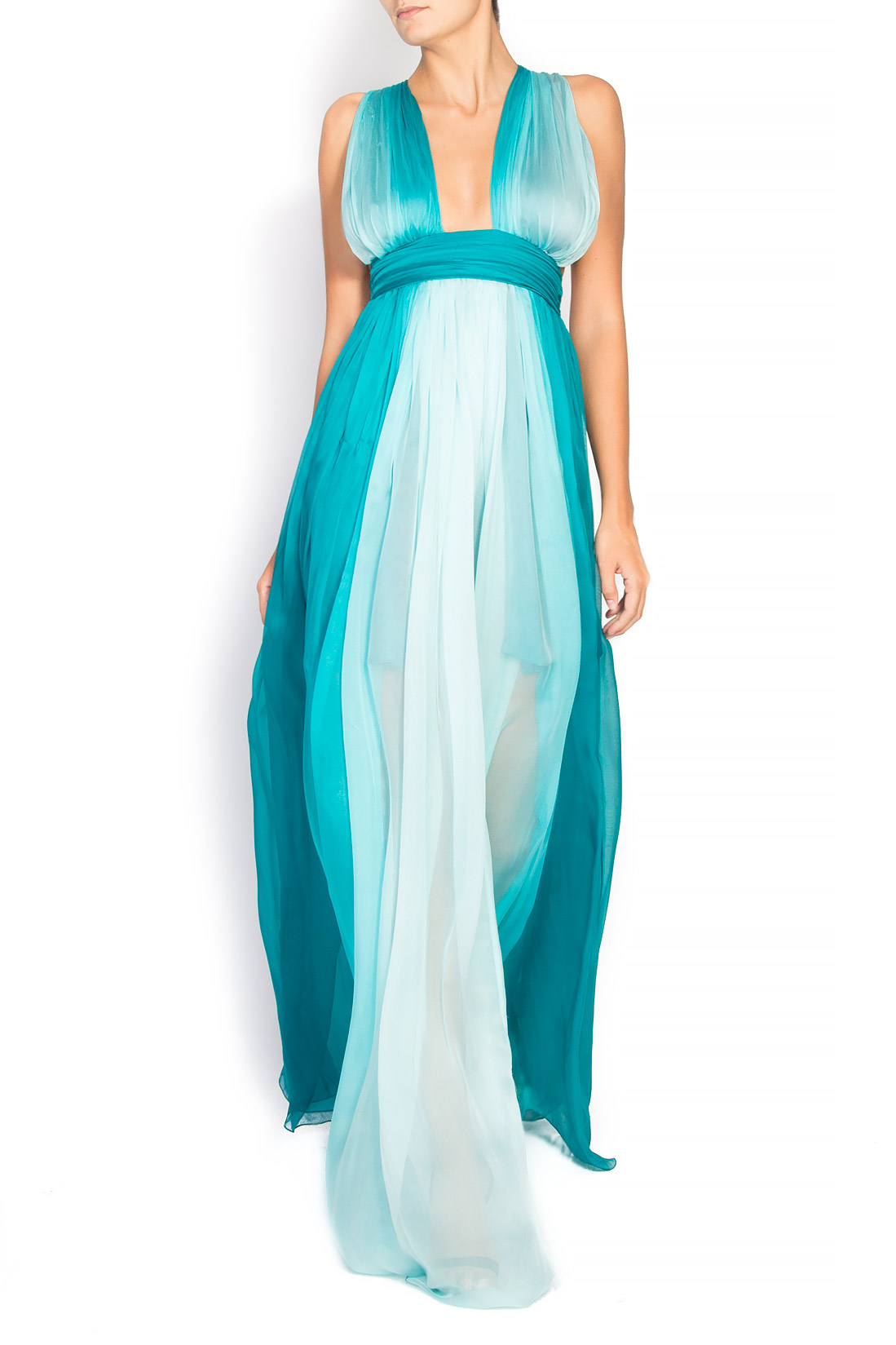 'Ocean Love'  two-tone silk-georgette gown Raffaela Moraru image 0