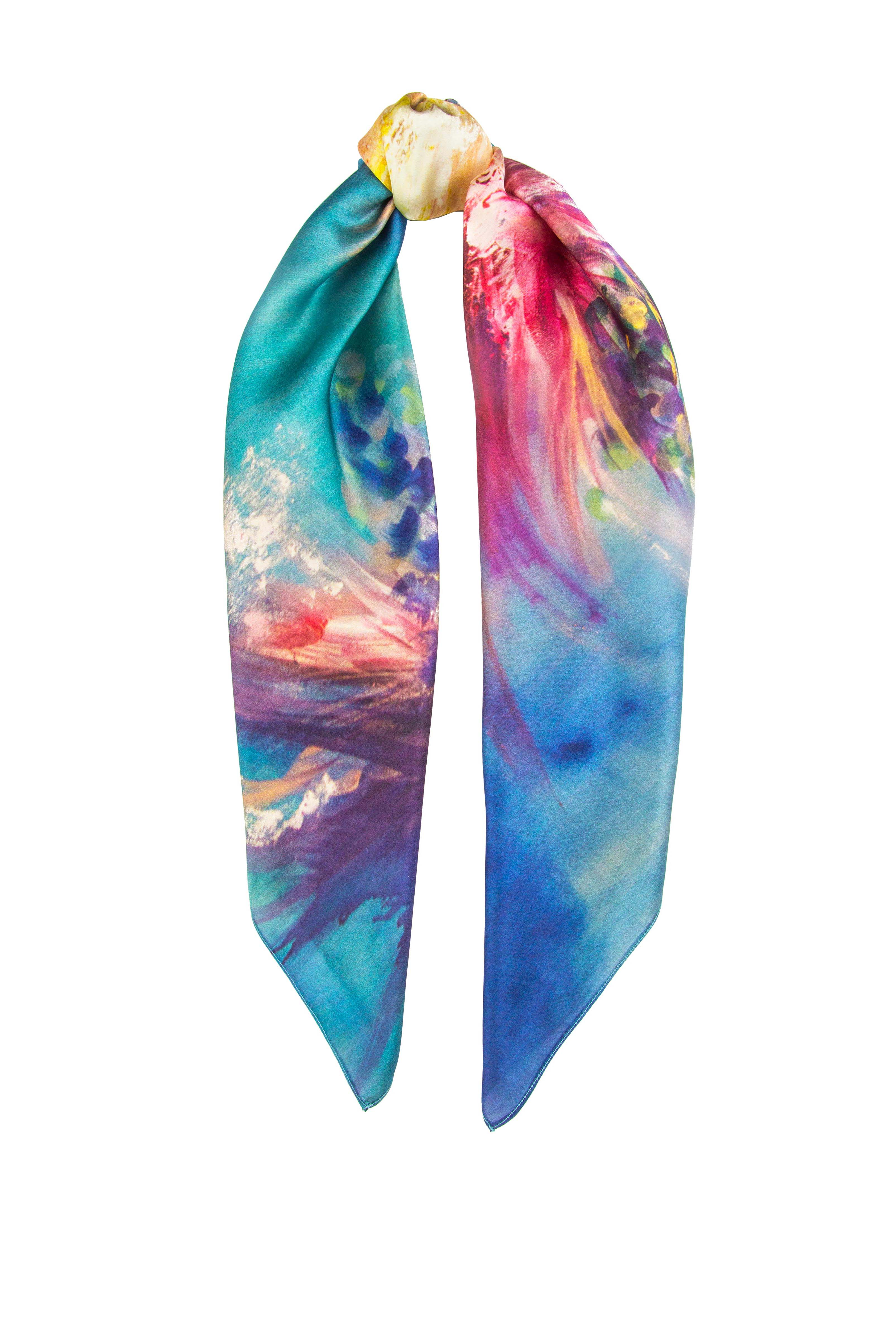 'Flowers Whispers' silk scarf Marie Nouvelle image 1