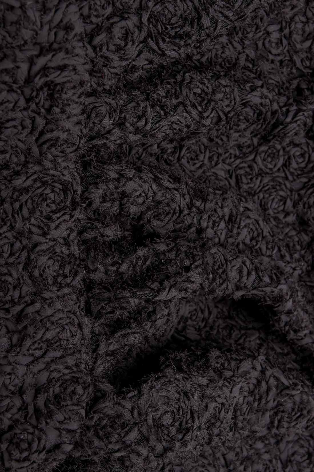 Robe bustier noir agrémentée d'ornements Carmen Ormenisan image 3