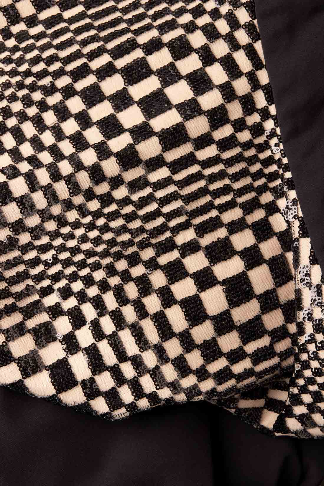 Robe longue en coton mélangé ornée de sequins Carmen Ormenisan image 3