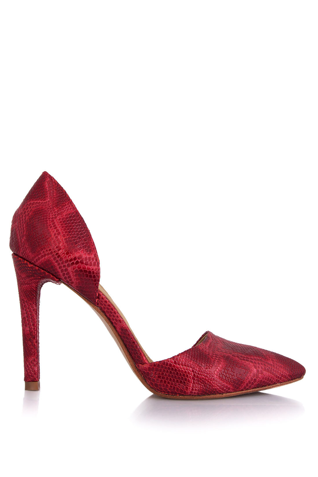 'Forever Marlyne' textured-leather pumps Hannami image 0