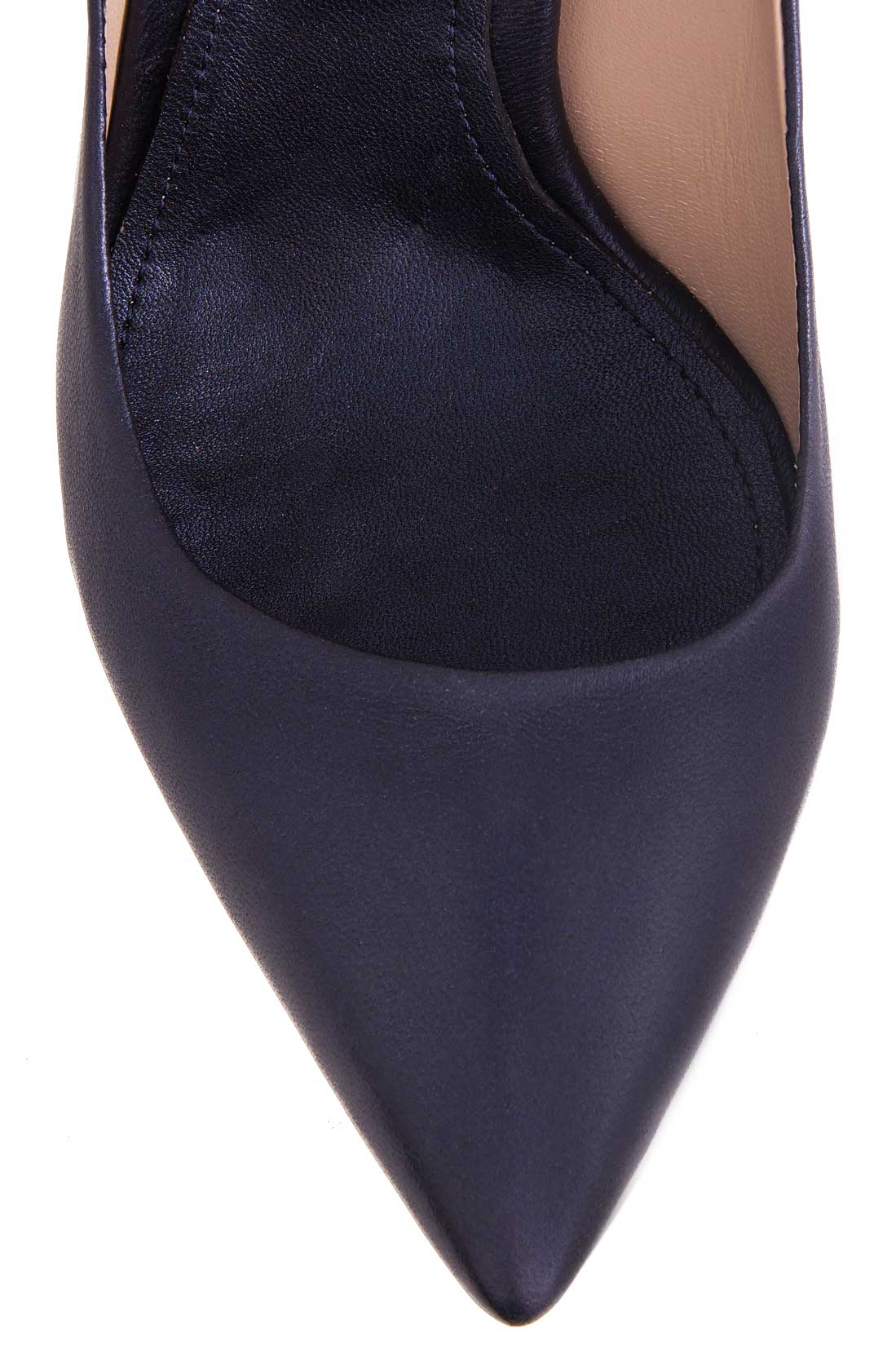 'Cocktail Blue' leather pumps Hannami image 3