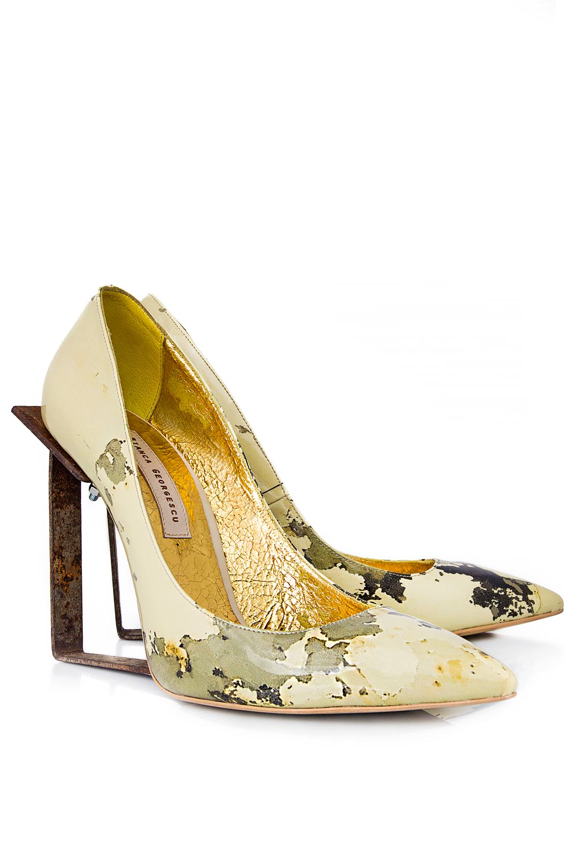 'Wolfgran' printed leather pumps Bianca Georgescu image 1
