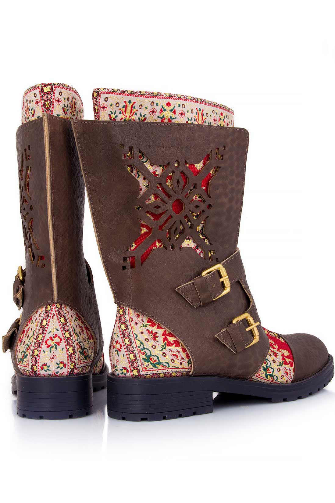'Naeva' leather boots Bianca Georgescu image 2