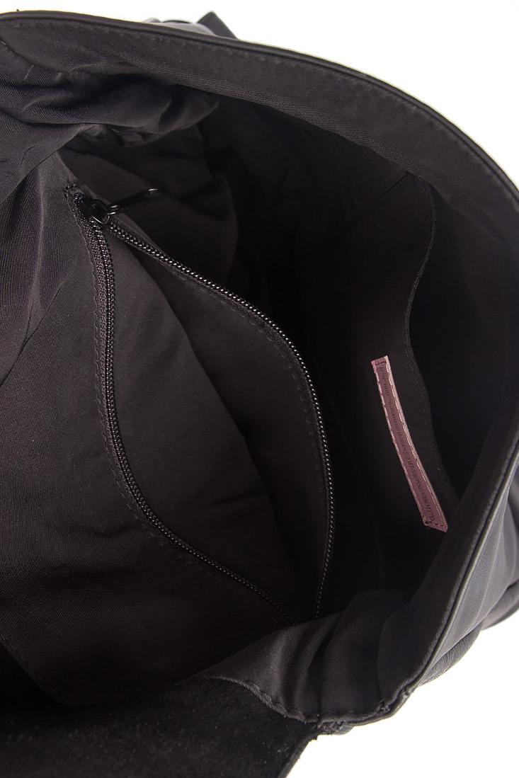 Black leather backpack Mihaela Glavan  image 3
