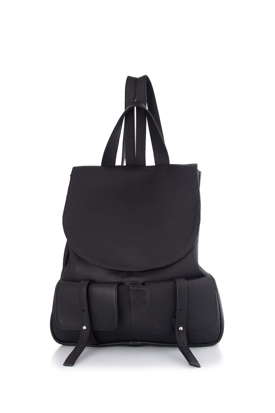 Black leather backpack Mihaela Glavan  image 0