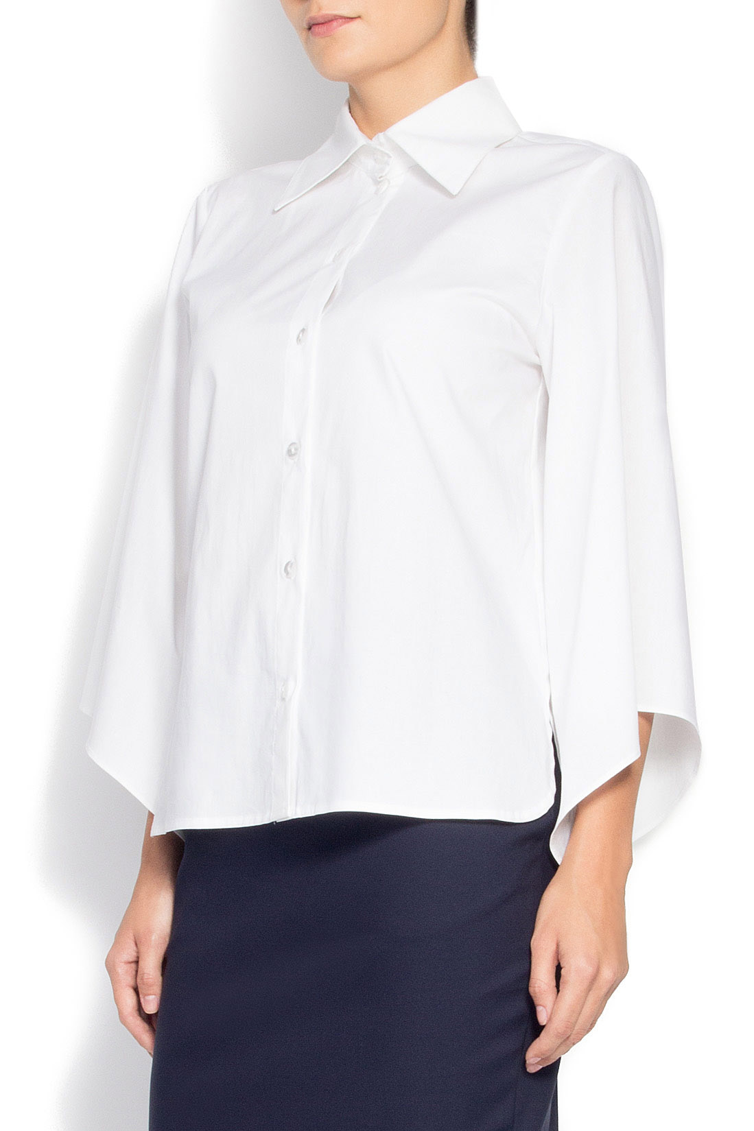 Oversized cotton-poplin shirt Poelle image 1