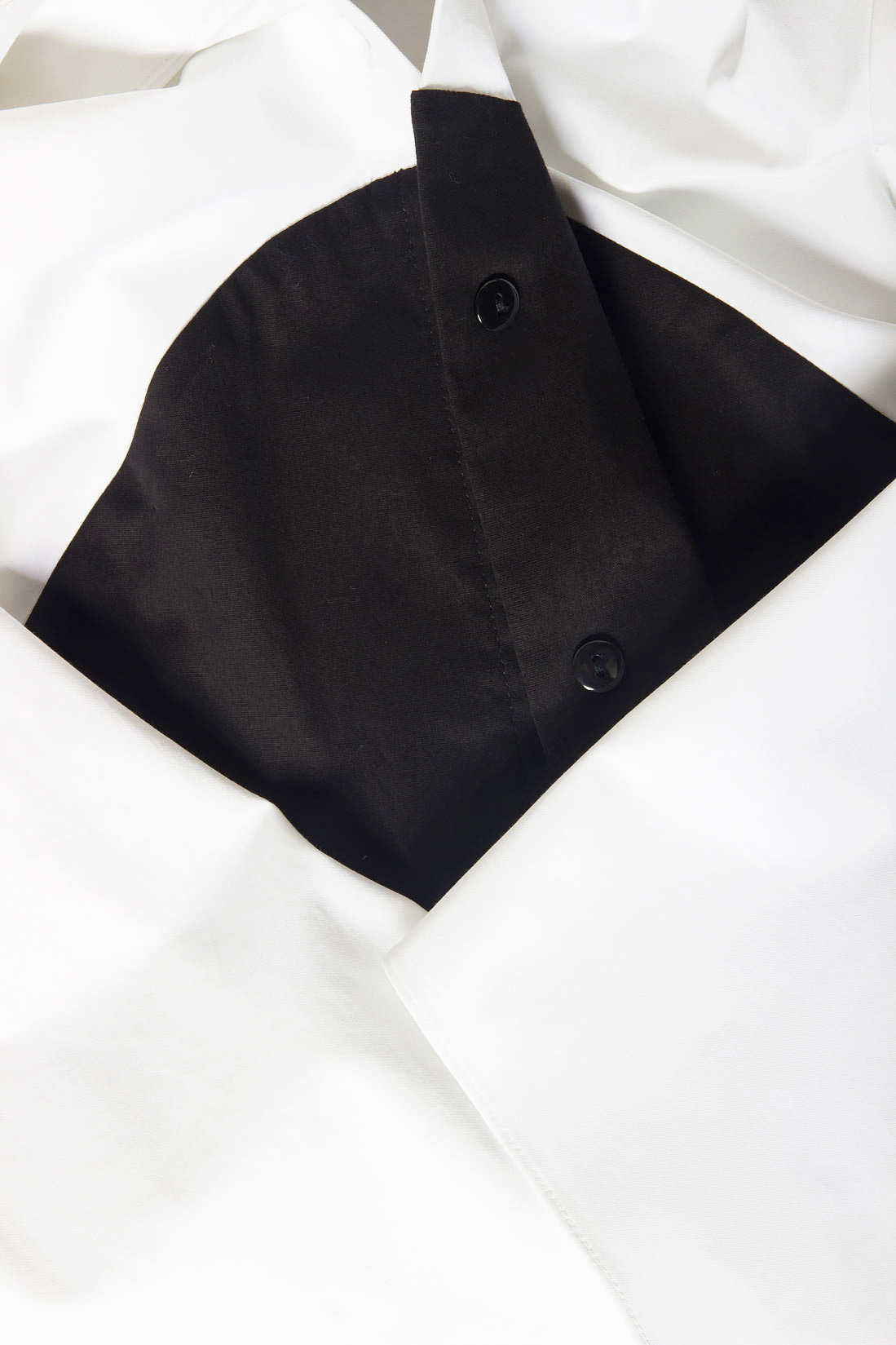 Robe chemise en coton stretch à manches cloche Poelle image 4