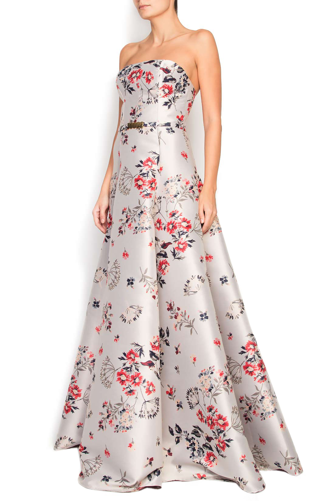 Floral-jacquard maxi dress Elena Perseil image 1