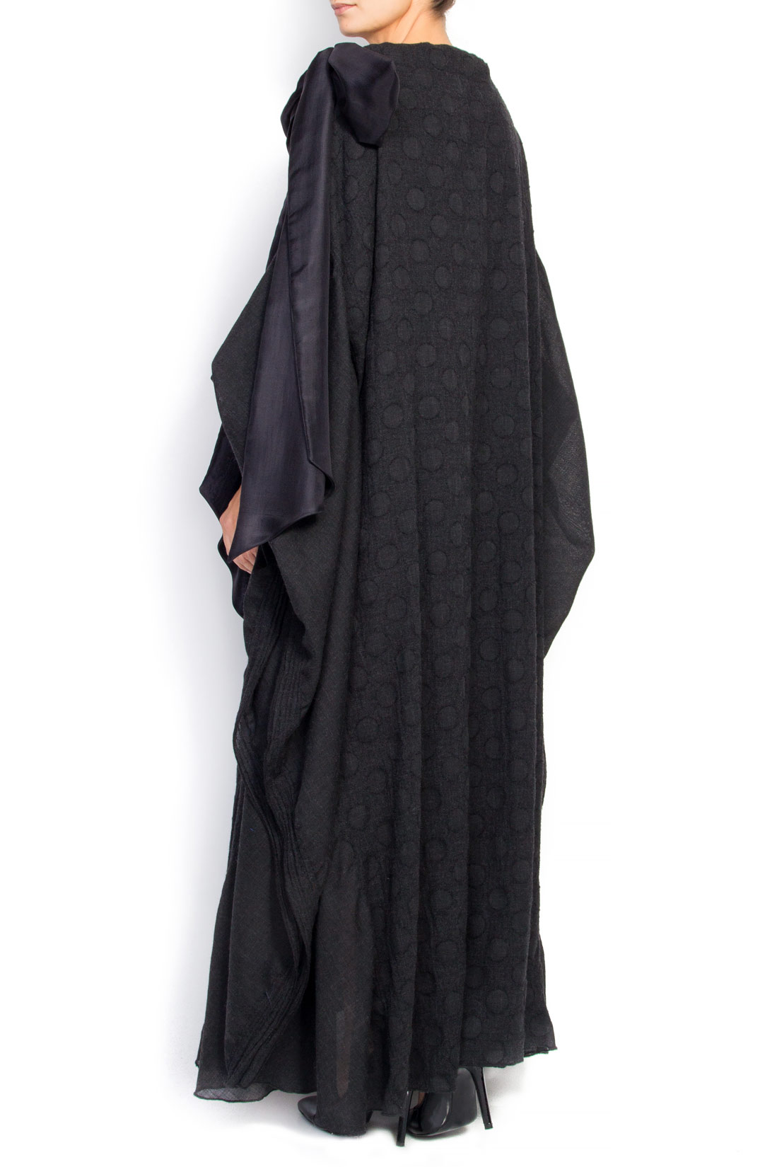 Rochie maxi din lana si matase Daniela Barb imagine 2