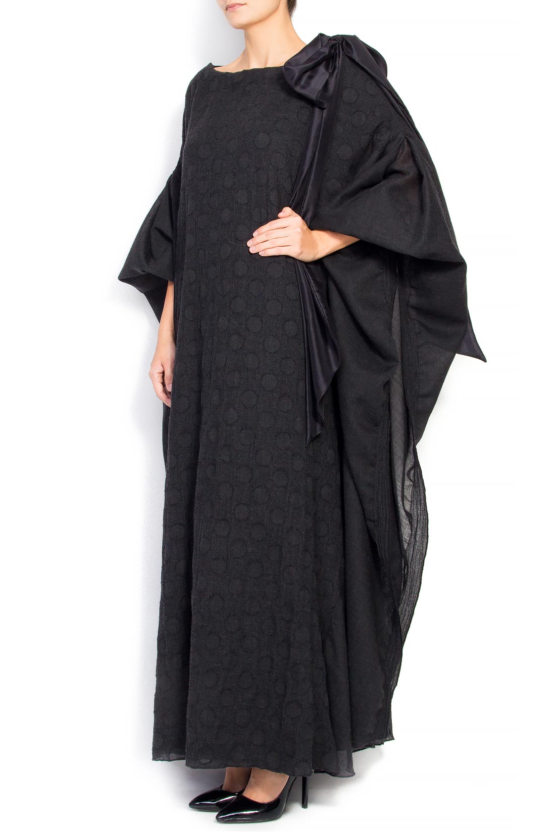 Rochie maxi din lana si matase Daniela Barb imagine 1