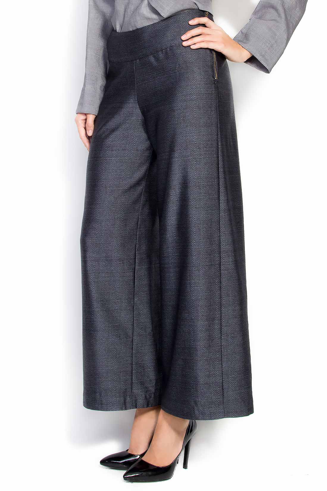 Pantalon taille haute en laine Daniela Barb image 1