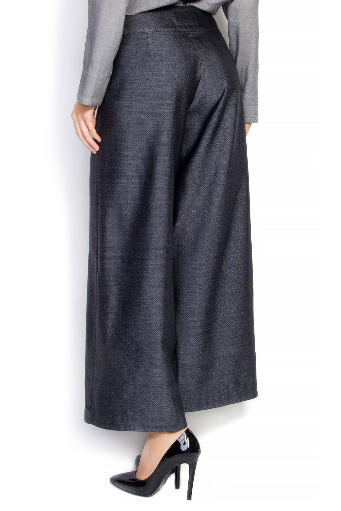 Pantalon taille haute en laine Daniela Barb image 2