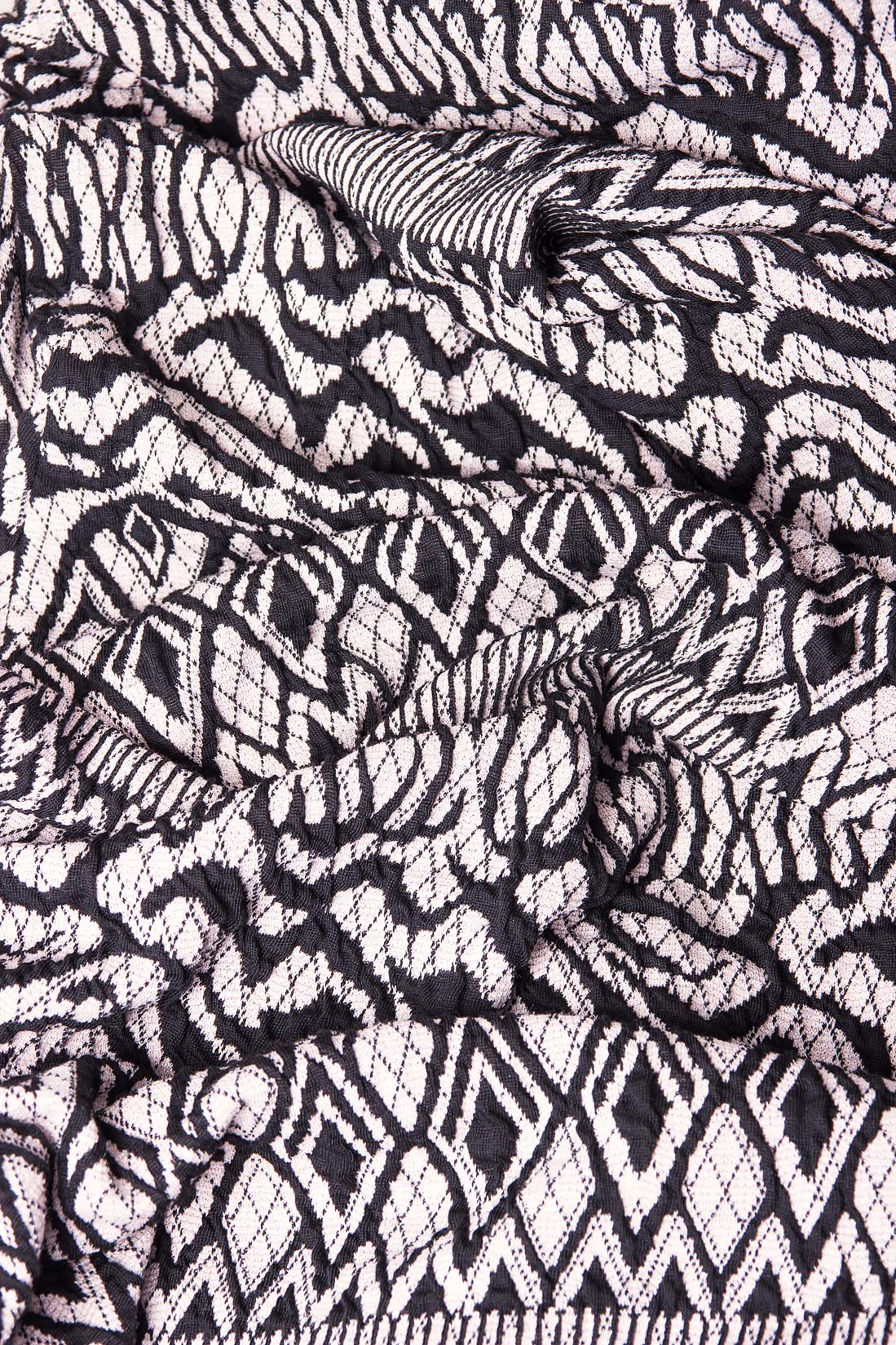 Rochie midi din tricot imprimat Lure imagine 4