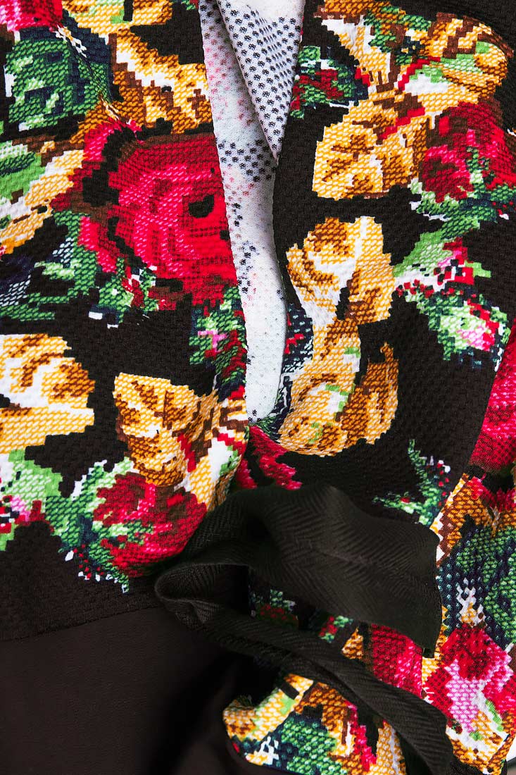 Bluza cu imprimeu floral in stil etno Mihaela Cirlugea  imagine 3