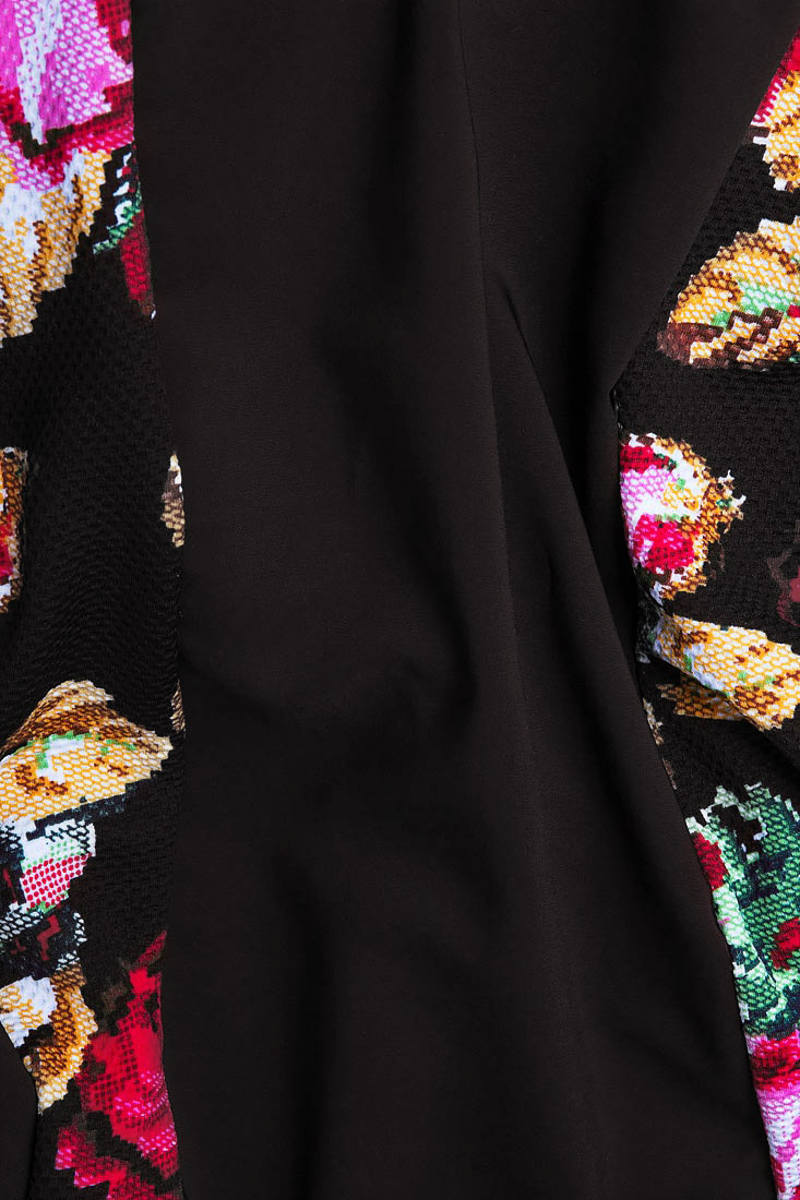 Ethno floral-print wool-blend crepe skirt Mihaela Cirlugea  image 3