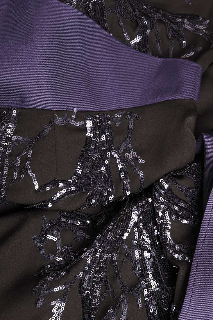 Veil maxi dress with sequins embroidery Simona Semen image 3