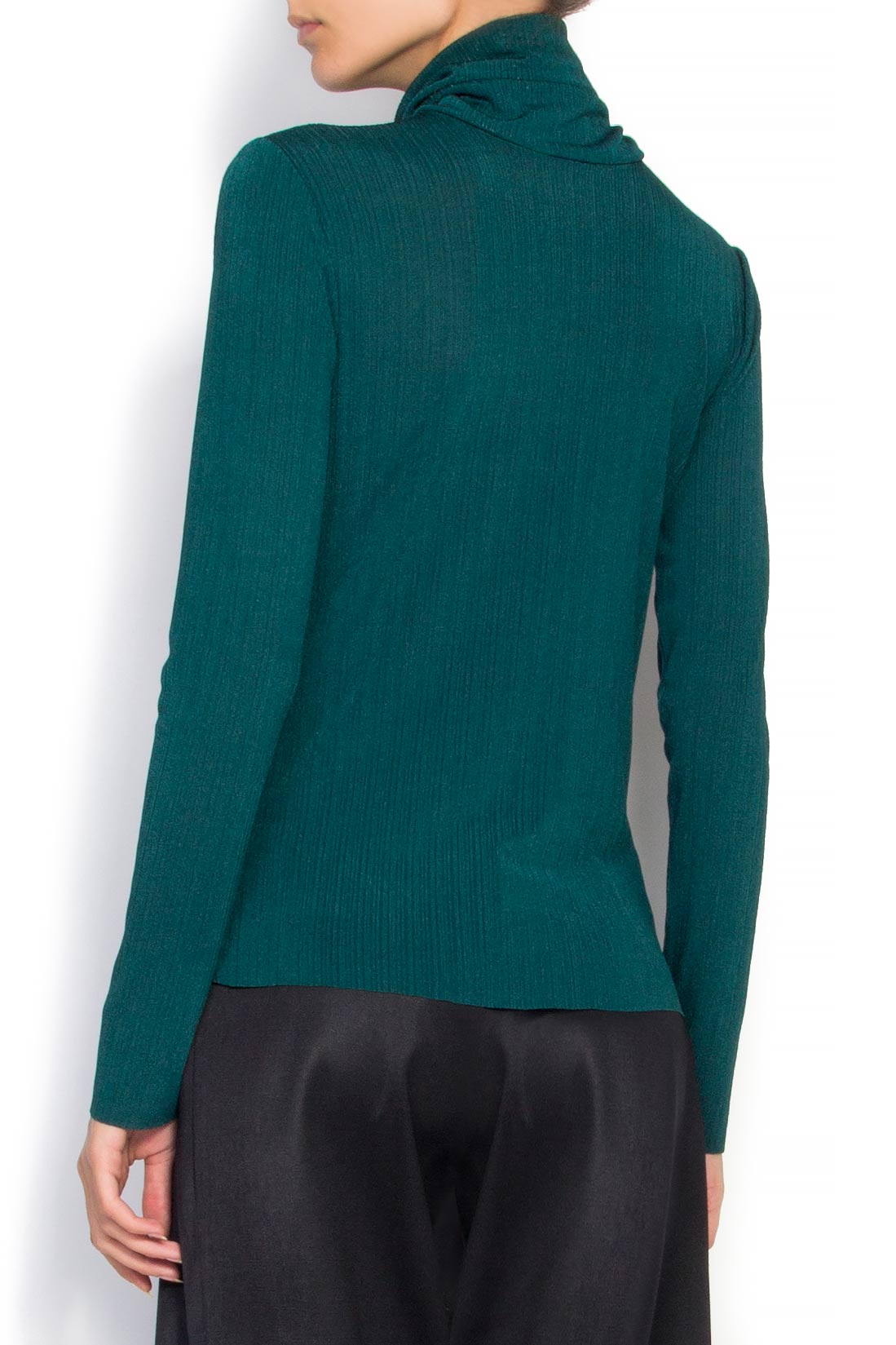 Stretch-knit turtleneck sweater Cloche image 2