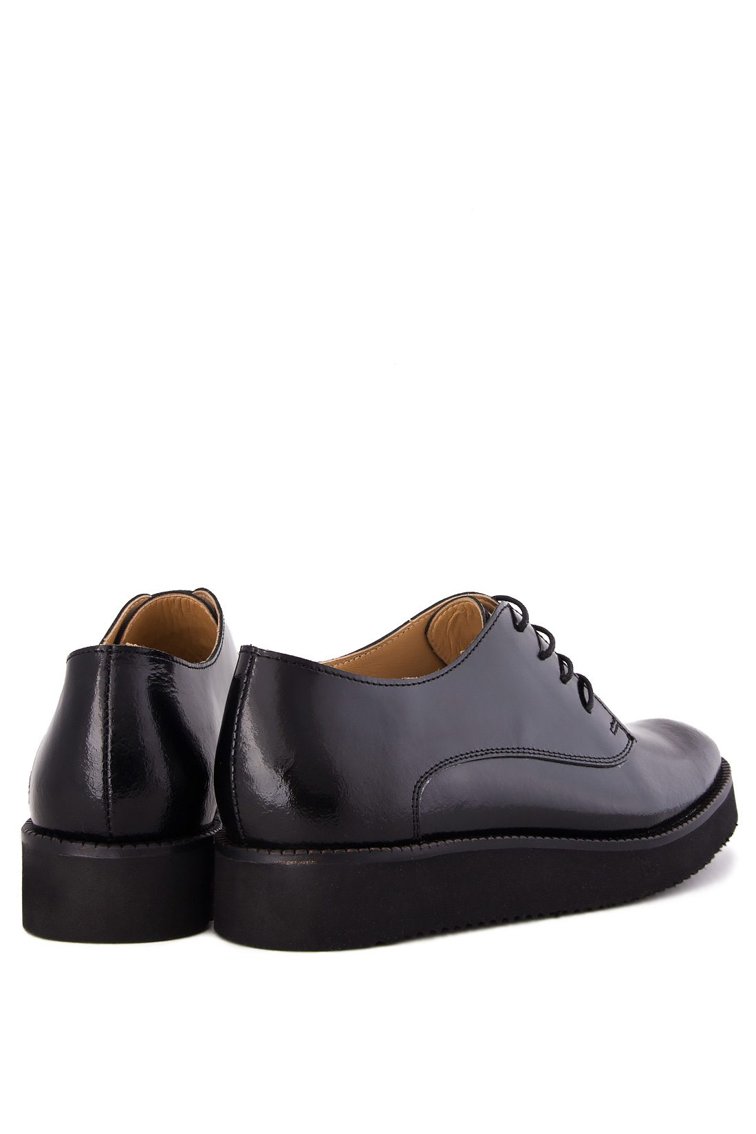 Leather platform loafers Mihaela Gheorghe image 2