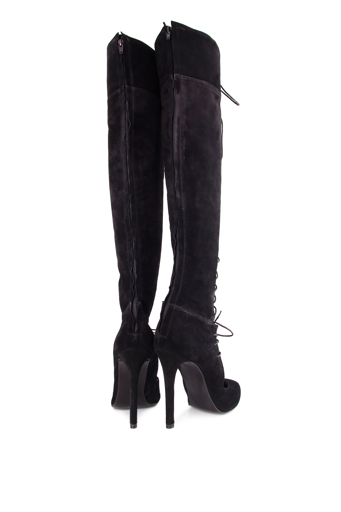 Cutout suede over-the-knee boots Ana Kaloni image 2